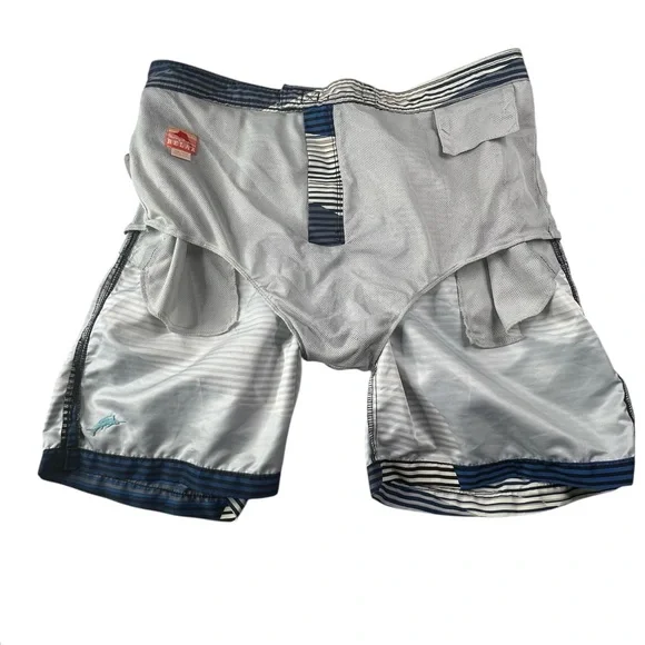 Tommy Bahama Relax Mens Baja Boardwalk Wave Board Shorts XXL Blue Swim Trunks - Picture 8 of 13